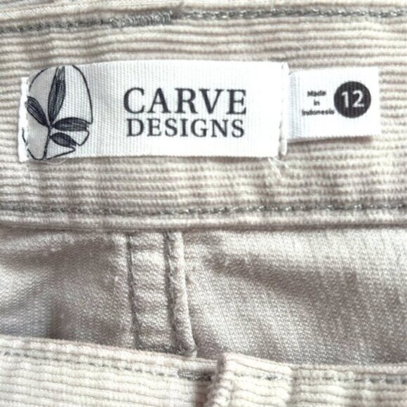 NEW Carve Designs Oahu 4 inch Corduroy Shorts Gray Size 12 - Picture 8 of 10